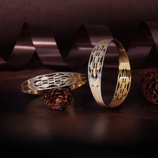 Classic Diamond Band Bangles – Timeless Elegance for Women