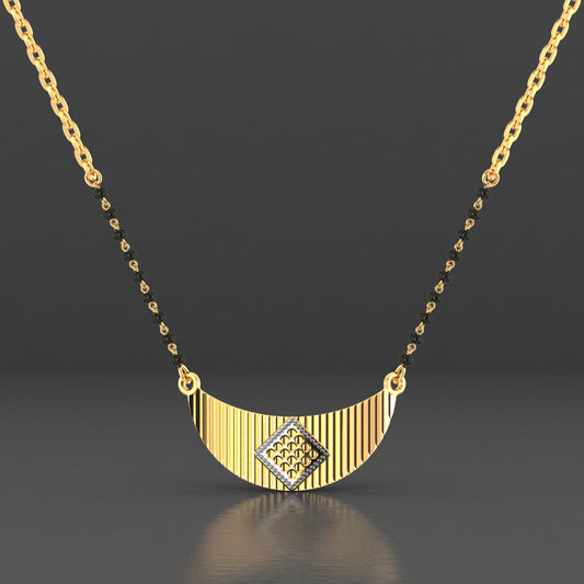 Elegant Circle Diamond Mangalsutra Necklace – Traditional & Stylish Jewellery for Women