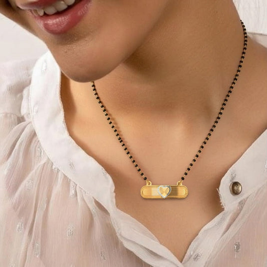 Elegant Circle Diamond Mangalsutra Necklace – Traditional & Stylish Jewellery for Women