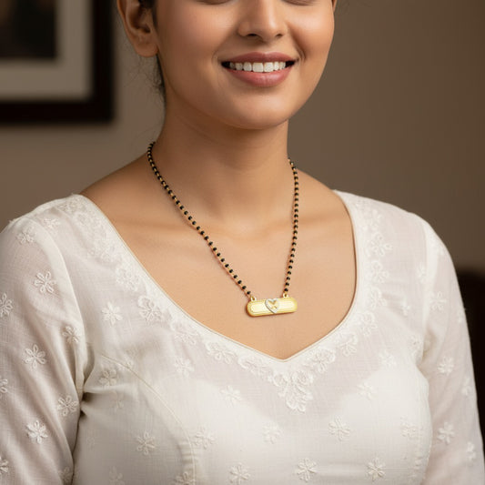 Elegant Circle Diamond Mangalsutra Necklace – Traditional & Stylish Jewellery for Women