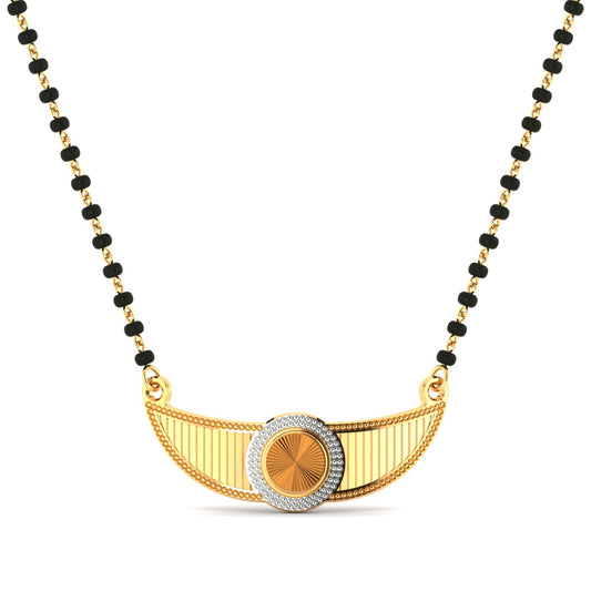 Elegant Circle Diamond Mangalsutra Necklace – Traditional & Stylish Jewellery for Women