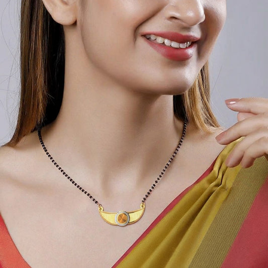 Elegant Circle Diamond Mangalsutra Necklace – Traditional & Stylish Jewellery for Women