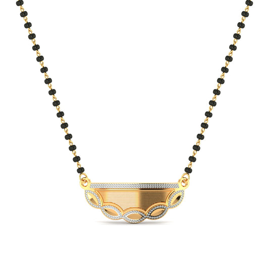 Elegant Circle Diamond Mangalsutra Necklace – Traditional & Stylish Jewellery for Women