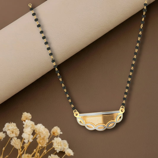 Elegant Circle Diamond Mangalsutra Necklace – Traditional & Stylish Jewellery for Women