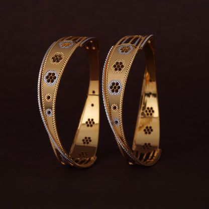 Classic Diamond Band Bangles – Timeless Elegance for Women