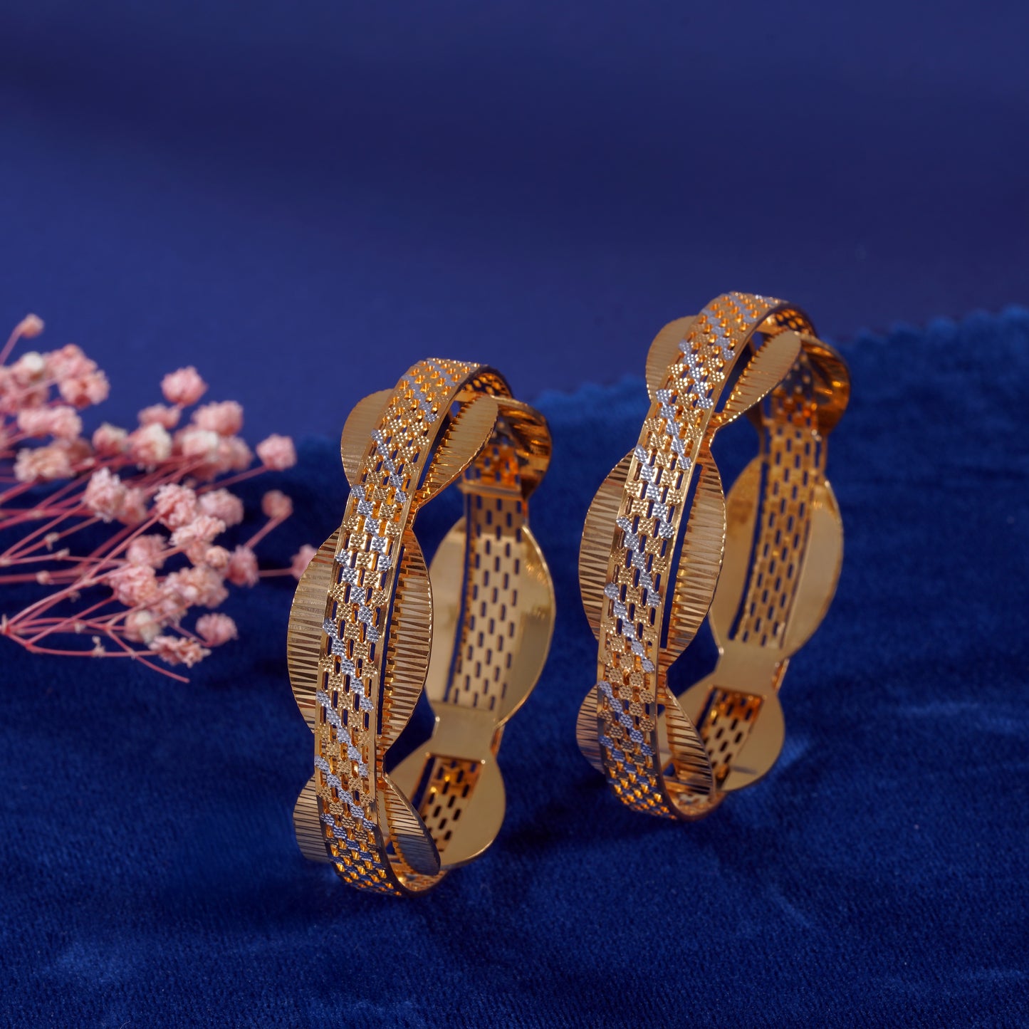 Classic Diamond Band Bangles – Timeless Elegance for Women