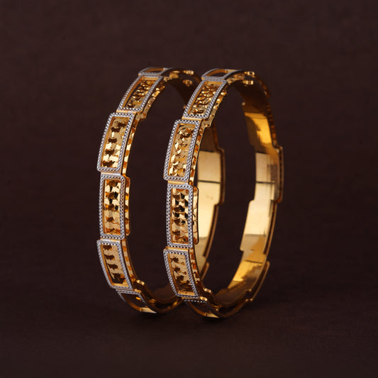 Classic Diamond Band Bangles – Timeless Elegance for Women