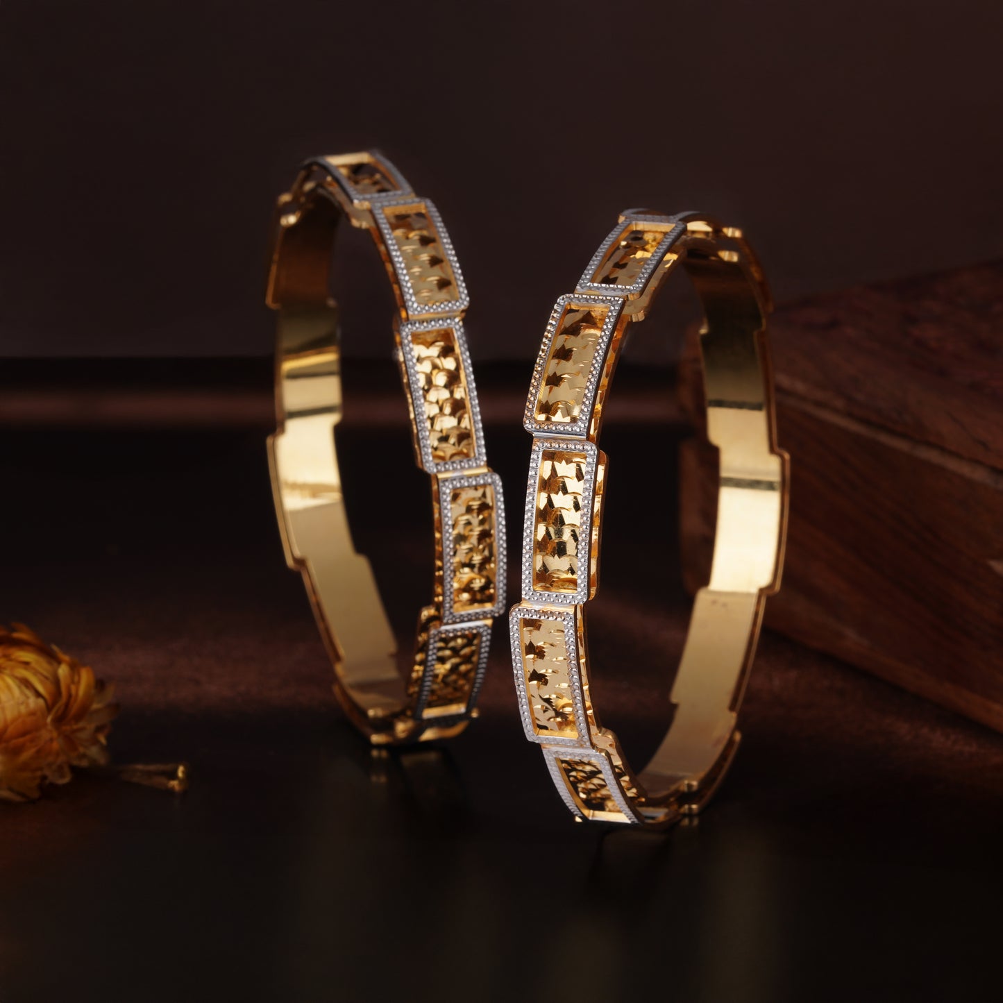 Classic Diamond Band Bangles – Timeless Elegance for Women