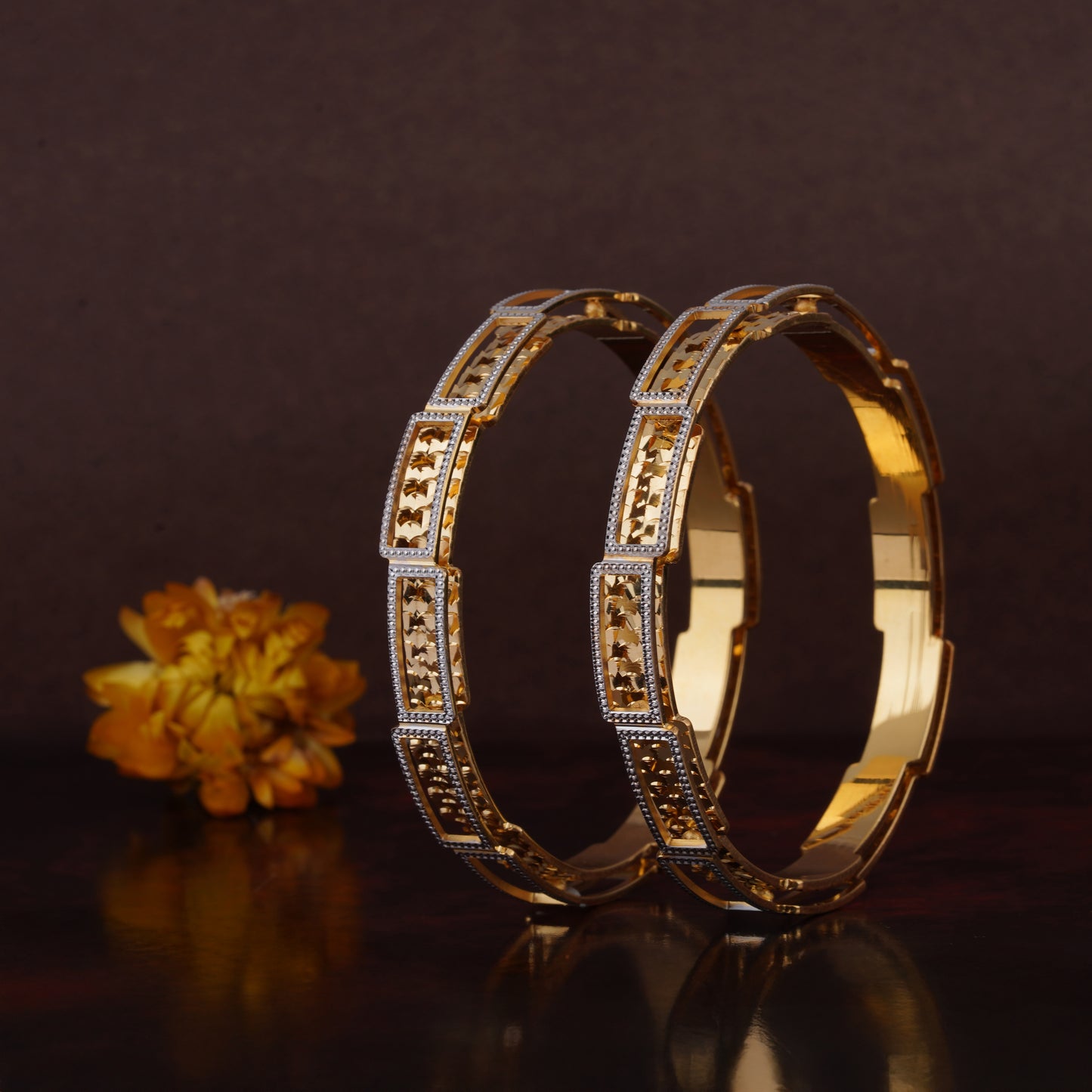 Classic Diamond Band Bangles – Timeless Elegance for Women