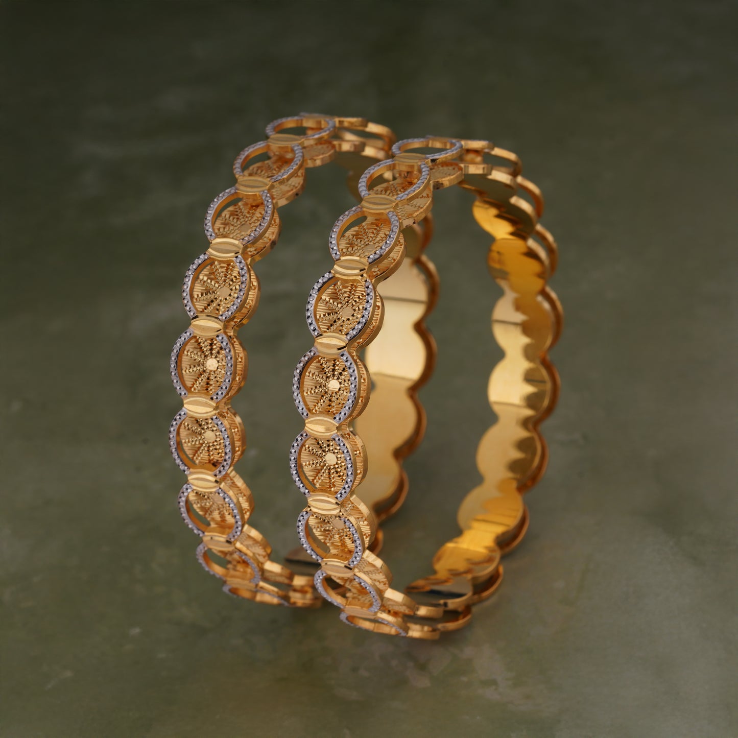 Classic Diamond Band Bangles – Timeless Elegance for Women