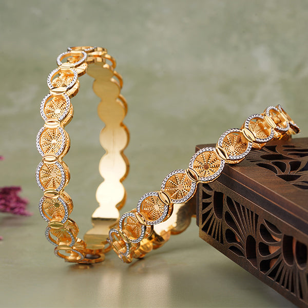 Classic Diamond Band Bangles – Timeless Elegance for Women