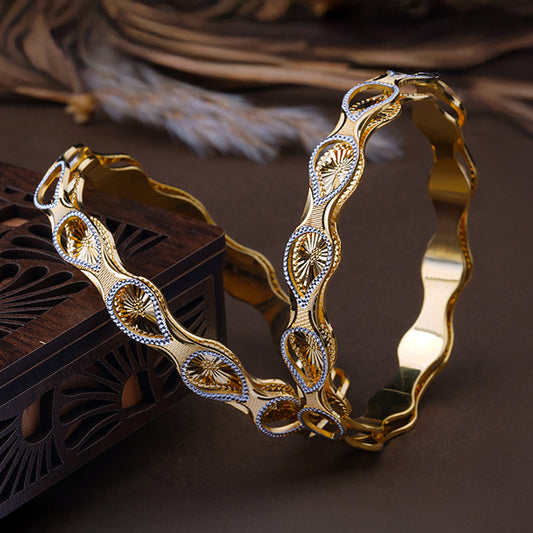Classic Diamond Band Bangles – Timeless Elegance for Women