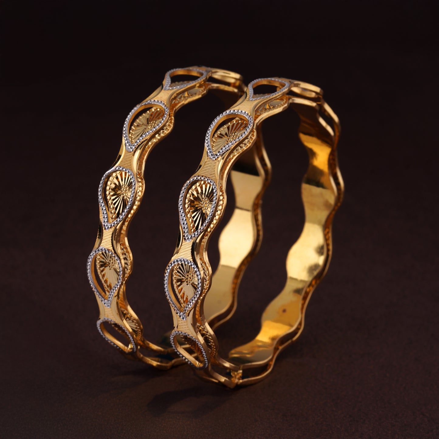 Classic Diamond Band Bangles – Timeless Elegance for Women