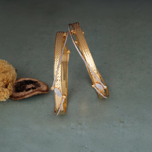 Classic Diamond Band Bangles – Timeless Elegance for Women