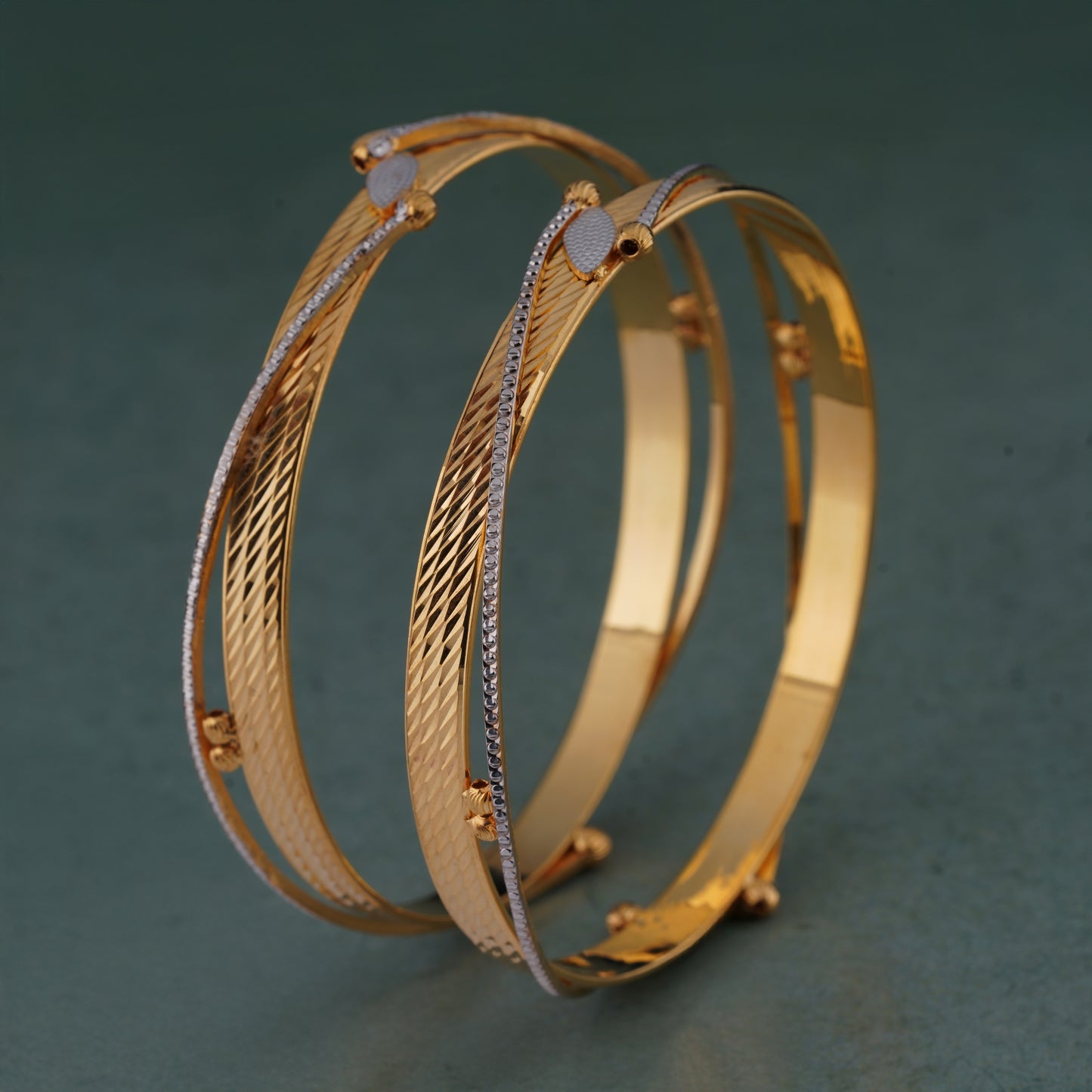 Classic Diamond Band Bangles – Timeless Elegance for Women