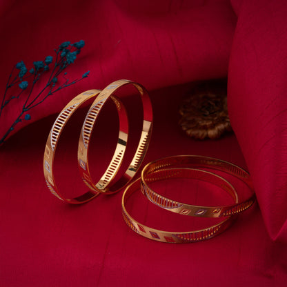Classic Diamond Band Bangles – Timeless Elegance for Women
