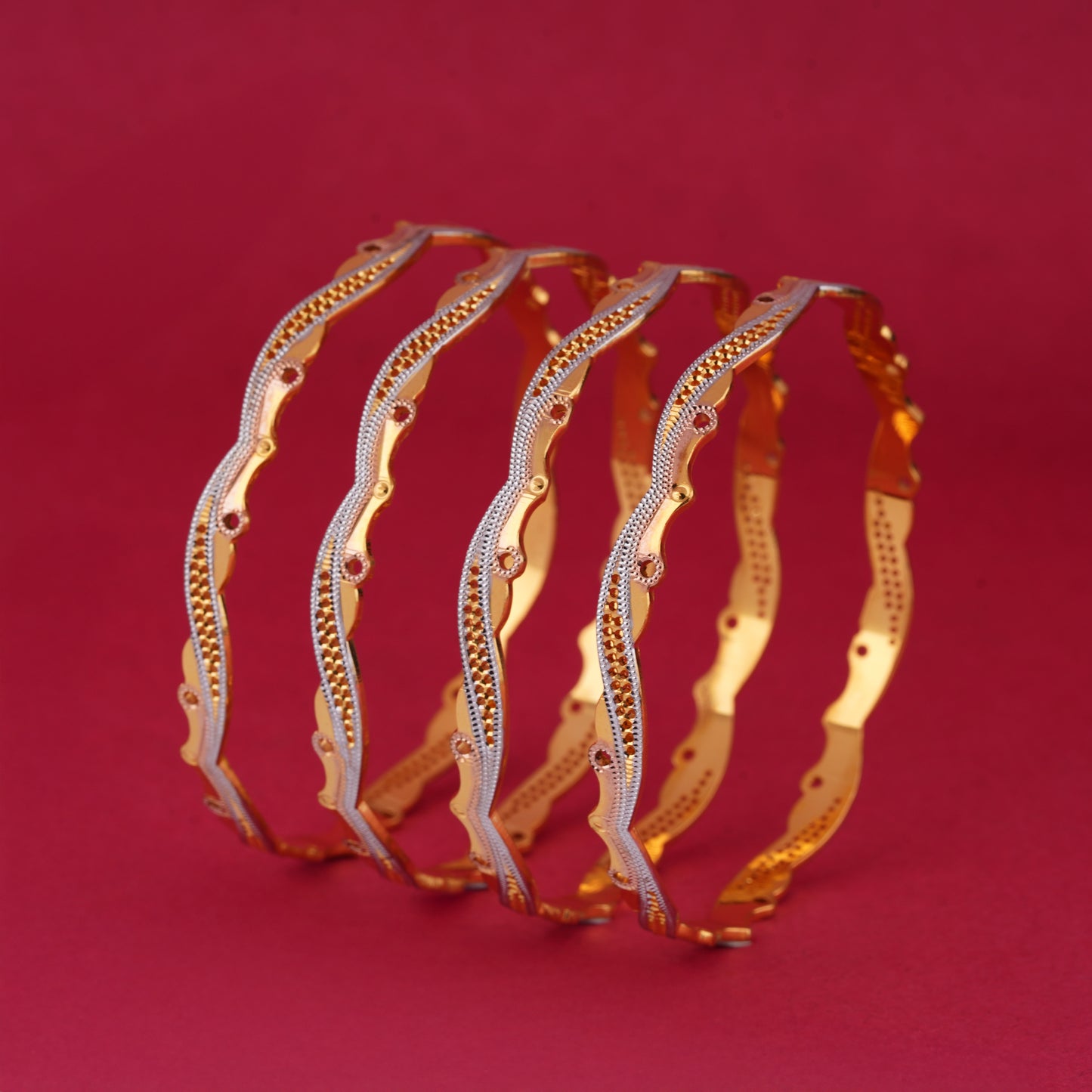 Classic Diamond Band Bangles – Timeless Elegance for Women