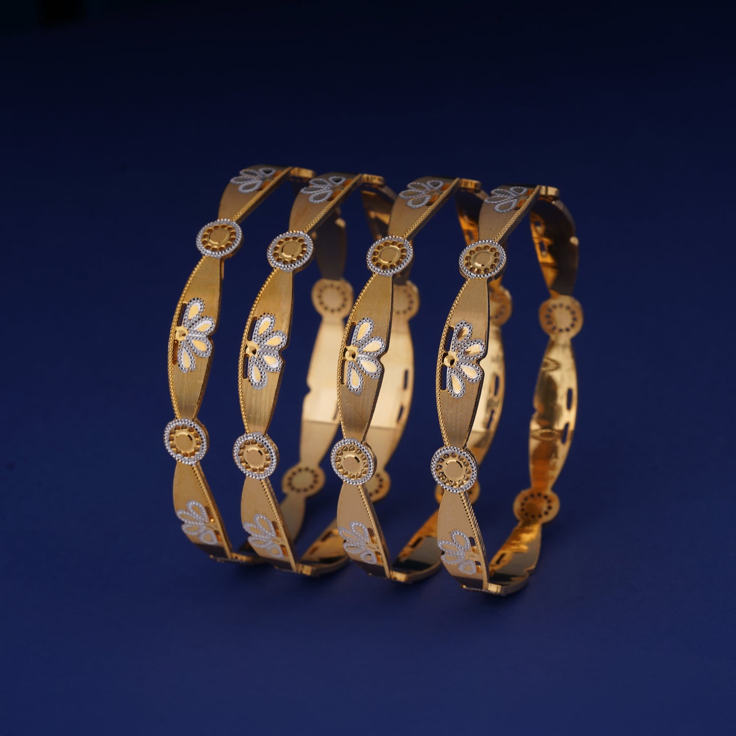 Classic Diamond Band Bangles – Timeless Elegance for Women