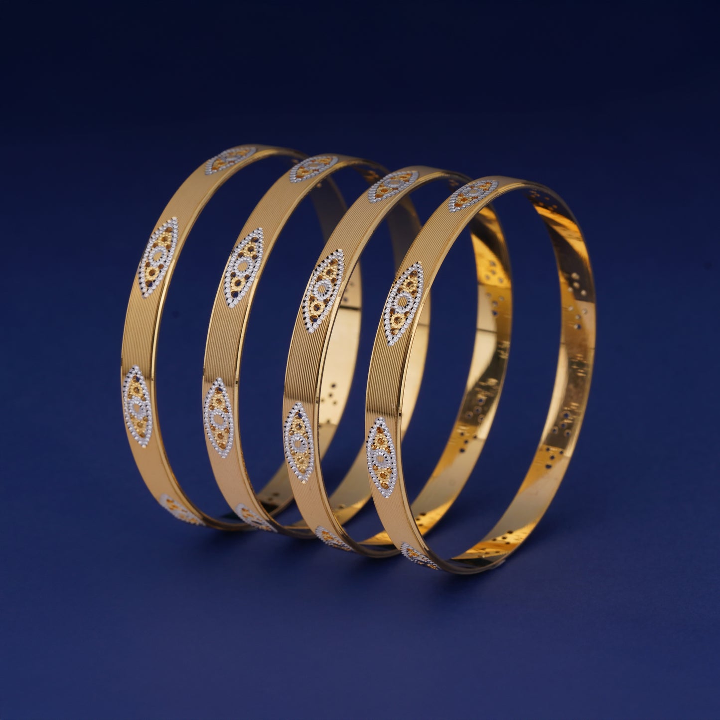 Classic Diamond Band Bangles – Timeless Elegance for Women