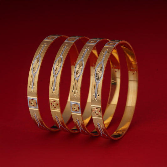 Classic Diamond Band Bangles – Timeless Elegance for Women