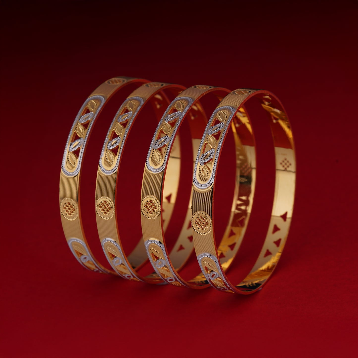 Classic Diamond Band Bangles – Timeless Elegance for Women