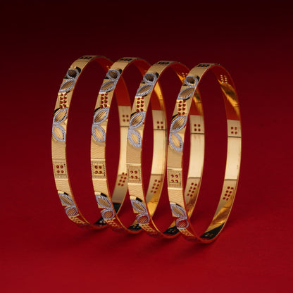 Classic Eye Line Diamond Band Bangles – Timeless Elegance for Women