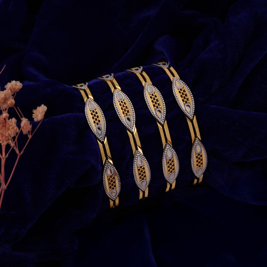 Classic Diamond Band Bangles – Timeless Elegance for Women