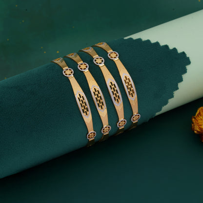 Classic Diamond Band Bangles – Timeless Elegance for Women