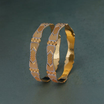 Classic Diamond Band Bangles – Timeless Elegance for Women