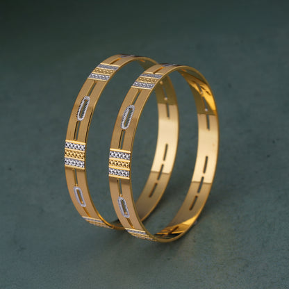 Classic Diamond Band Bangles – Timeless Elegance for Women