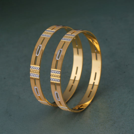 Classic Diamond Band Bangles – Timeless Elegance for Women