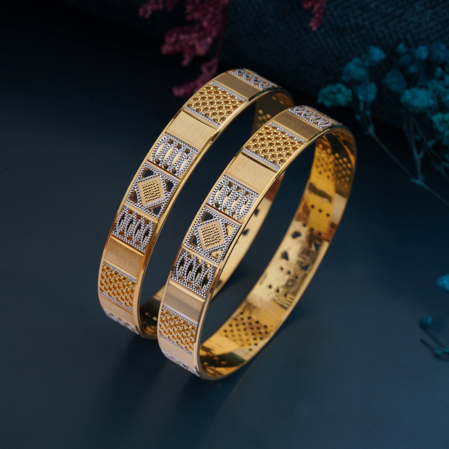 Classic Diamond Band Bangles – Timeless Elegance for Women