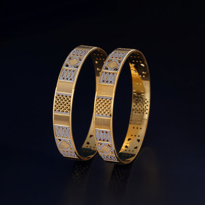 Classic Diamond Band Bangles – Timeless Elegance for Women