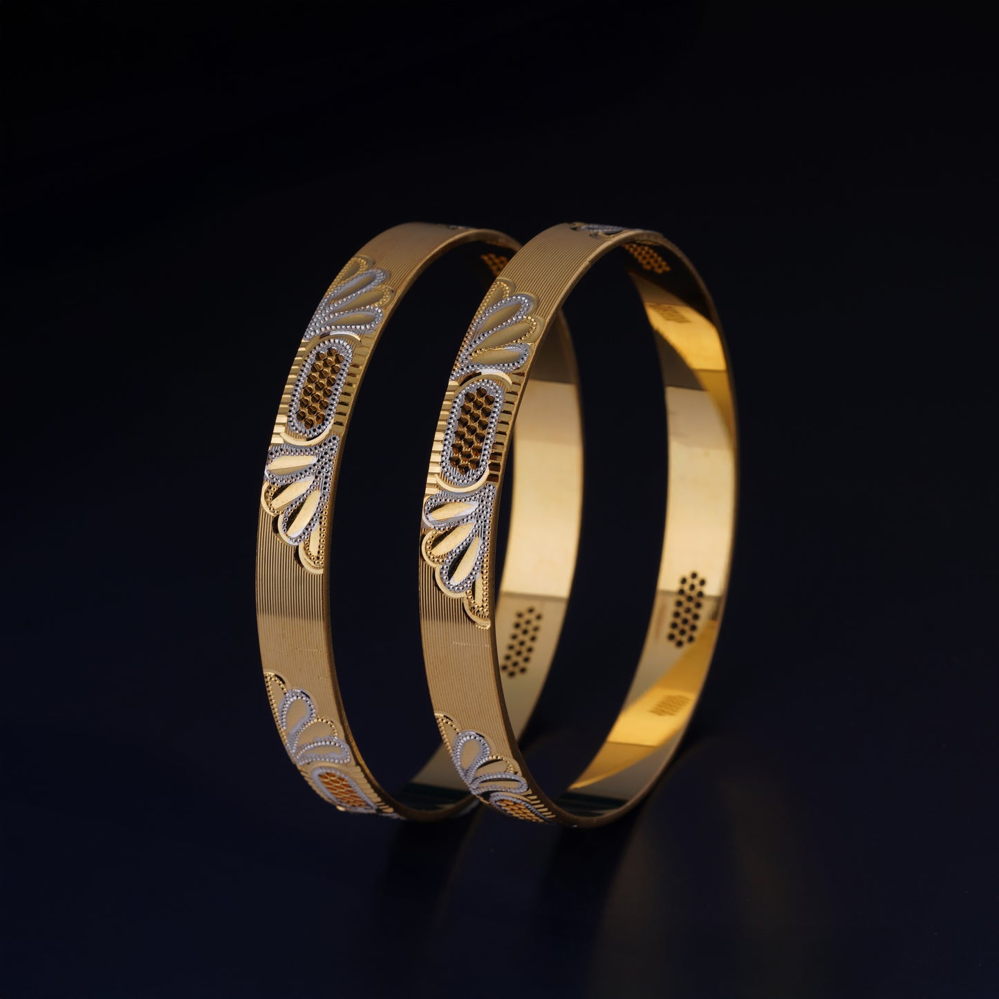 Classic Diamond Band Bangles – Timeless Elegance for Women