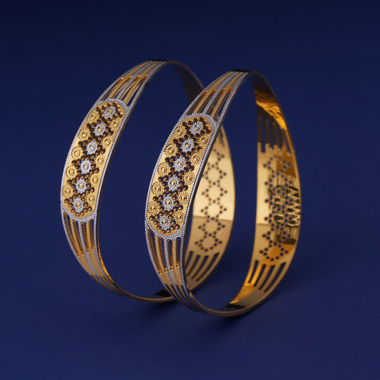 Classic Diamond Band Bangles – Timeless Elegance for Women