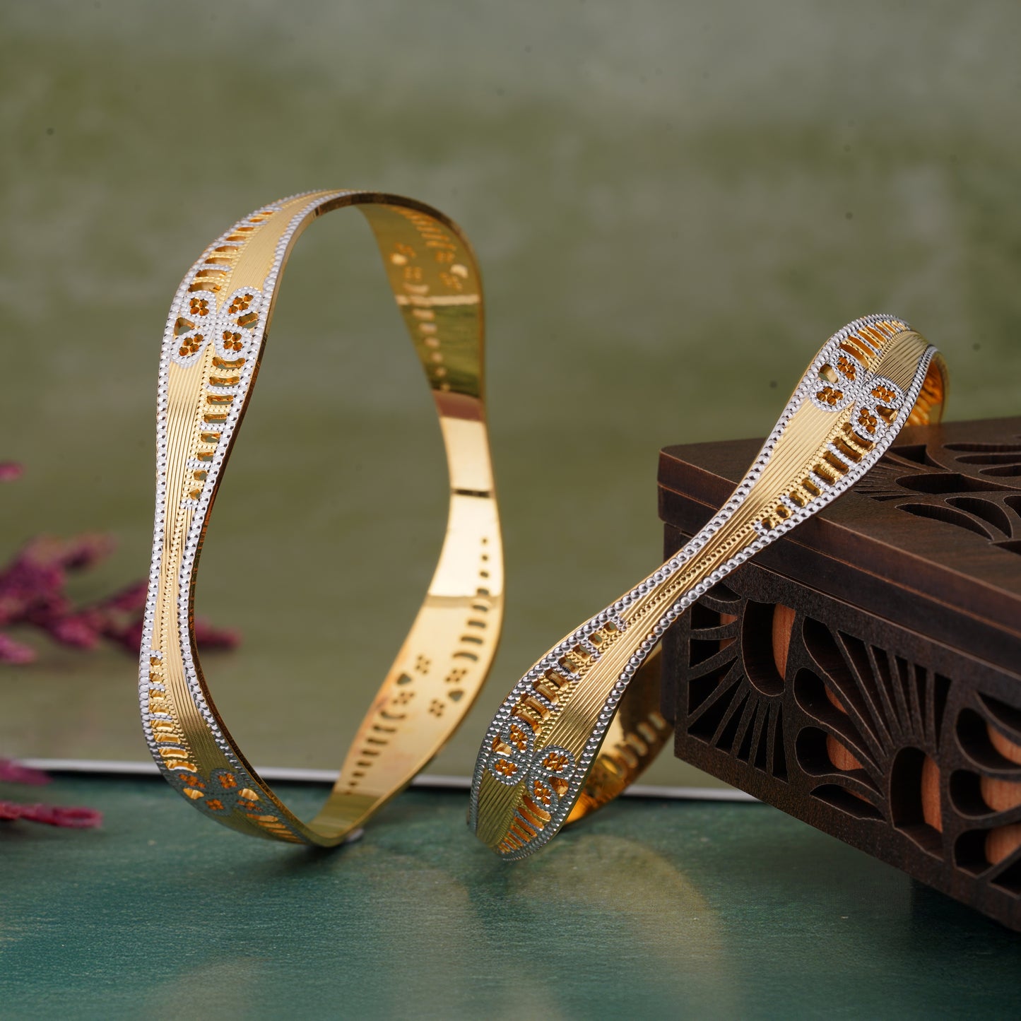 Classic Diamond Band Bangles – Timeless Elegance for Women