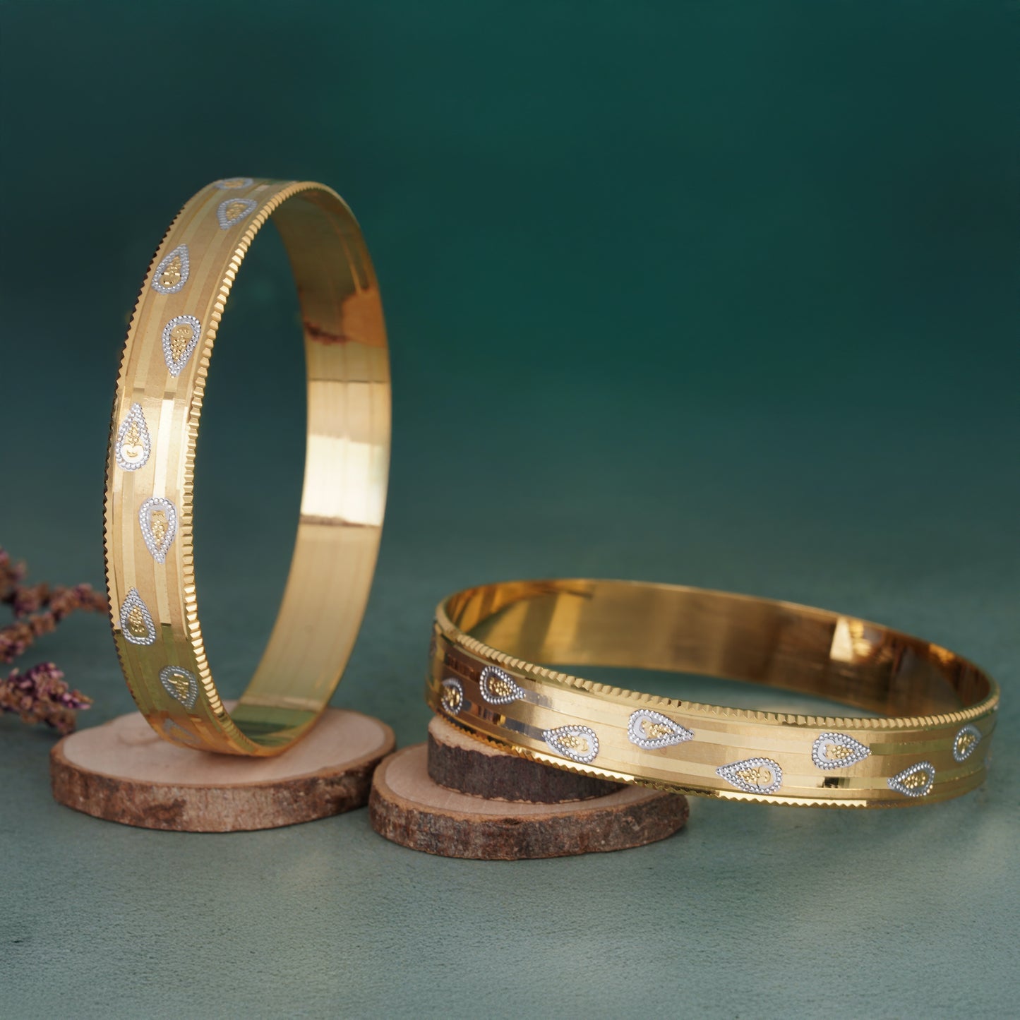 Classic Diamond Band Bangles – Timeless Elegance for Women