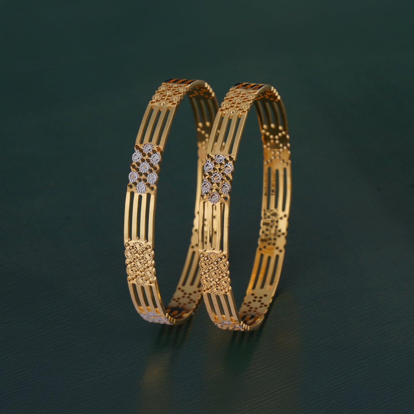 Classic Diamond Band Bangles – Timeless Elegance for Women