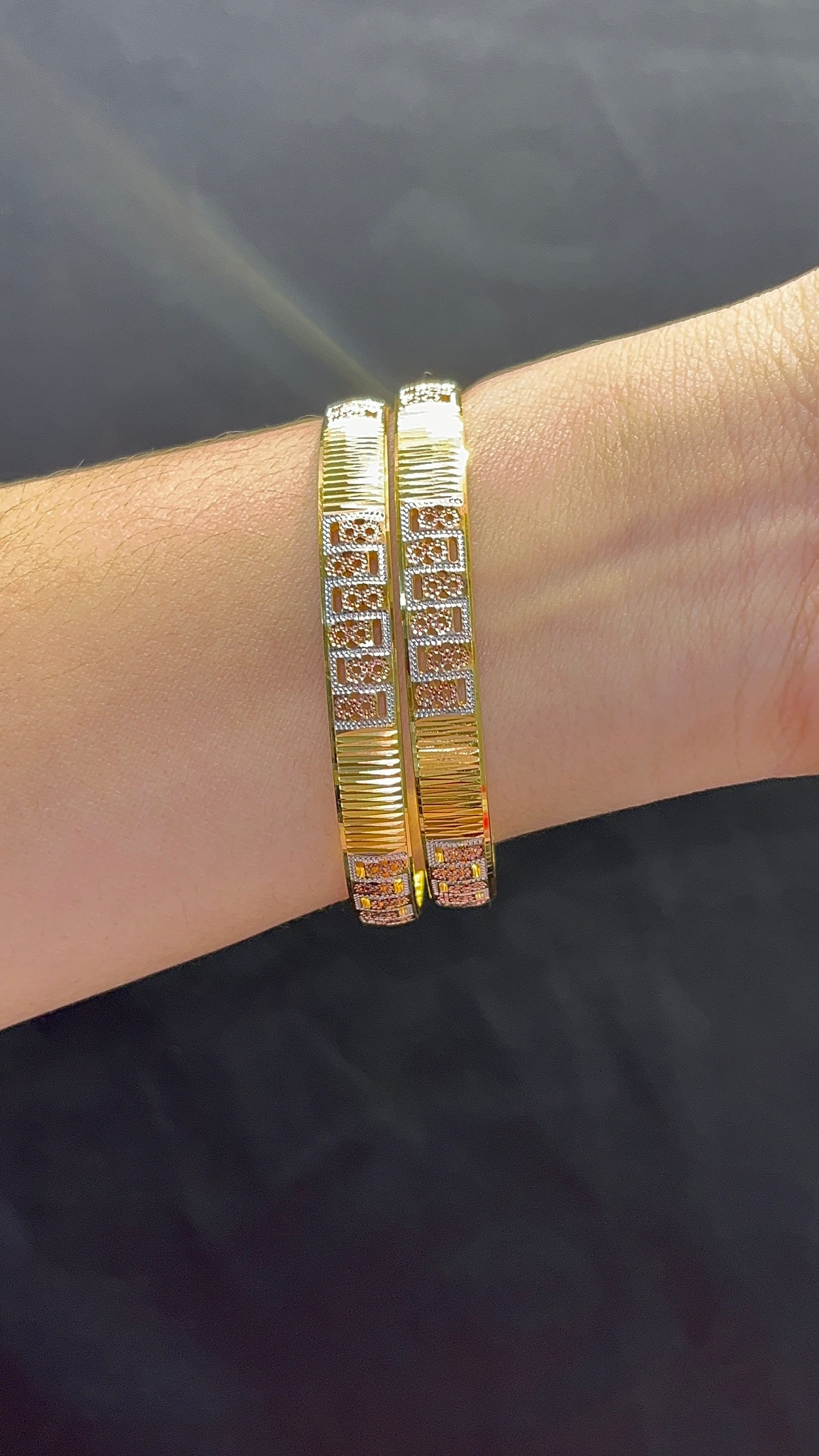 Half round Bangles