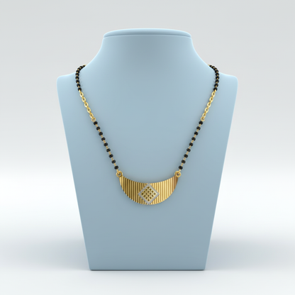Elegant Circle Diamond Mangalsutra Necklace – Traditional & Stylish Jewellery for Women