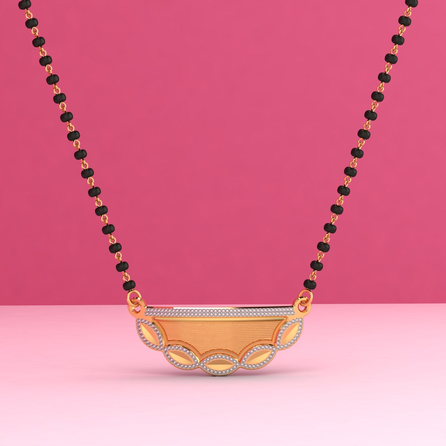 elegant circle diamond mangalsutra necklace – traditional & stylish jewellery for women