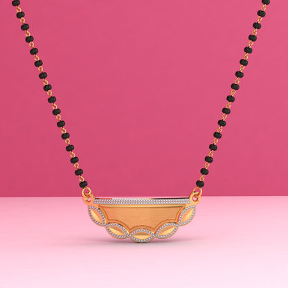 Elegant Circle Diamond Mangalsutra Necklace – Traditional & Stylish Jewellery for Women
